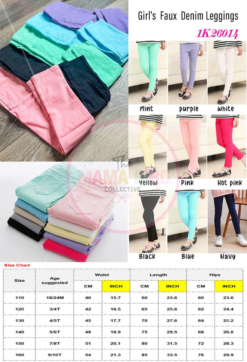 🎀Faux Denim Leggings🎀 TAT 3-4 weeks