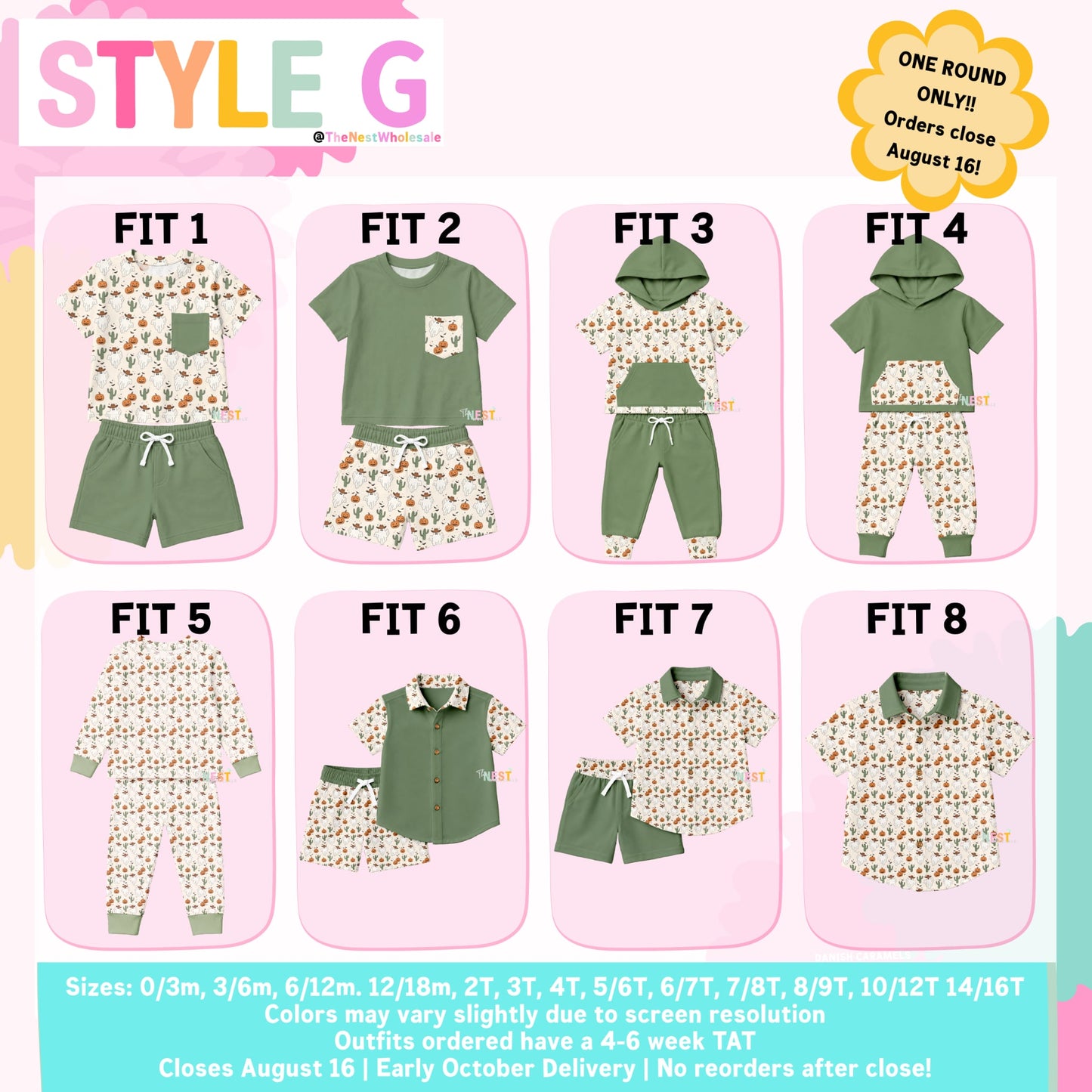 👻🌵STYLE G GREEN & WESTERN GHOST’ HALLOWEEN OUTFITS + SIZES | LIMITED PREORDER