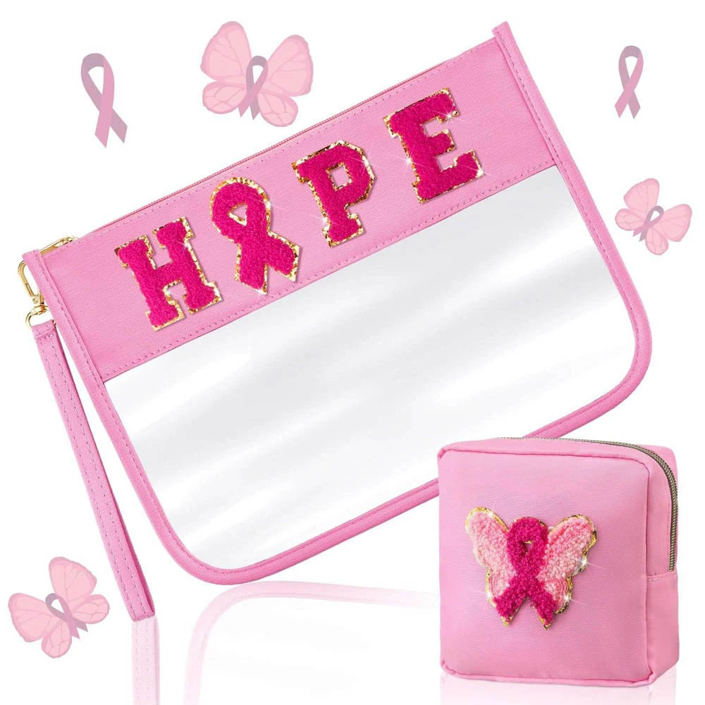 Chenille Glitter Letter Patch PVC Clear Wristlet Set – 27 Styles! | 2-4 Week TAT