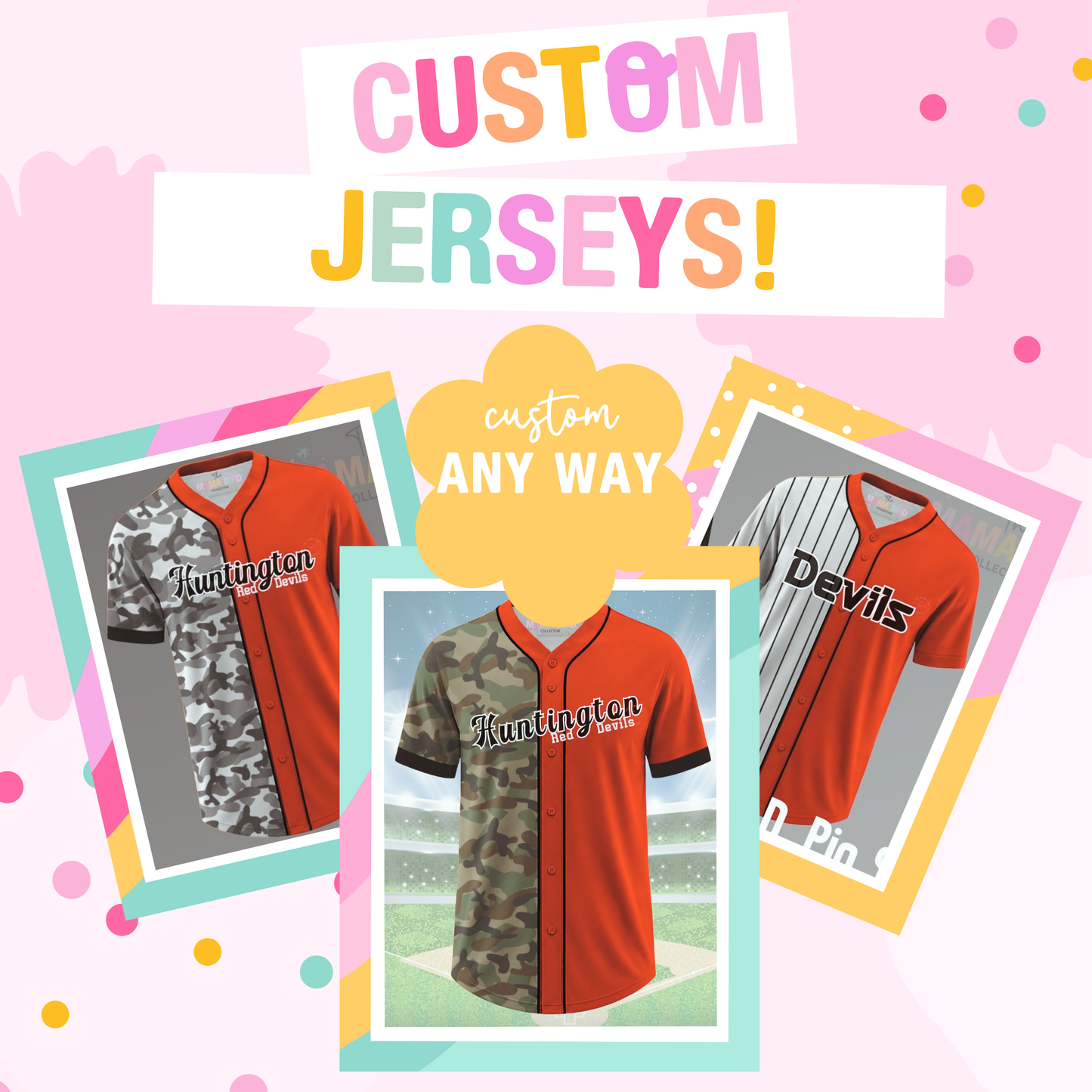 🏈✨ CUSTOM JERSEYS | FRIM JERSEY MATERIAL | SIZES 2T-3XL | 4-6 WEEK TAT ✨🏈