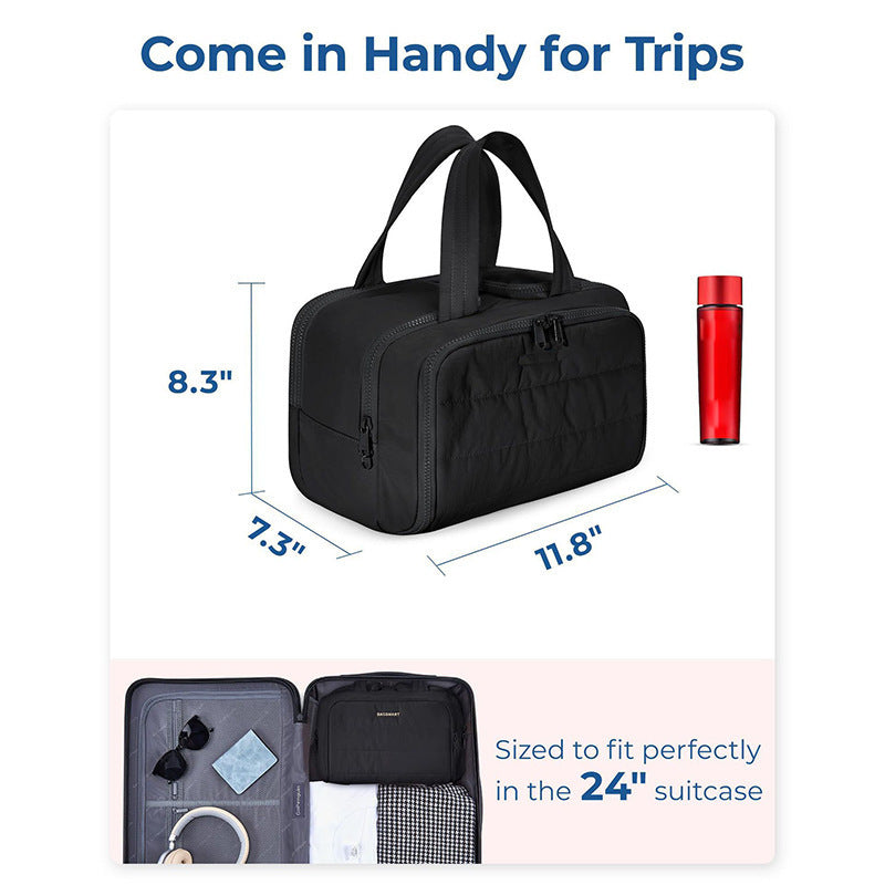 Large Capacity PVC Travel Makeup & Toiletry Bag - 4 Colors | 2-4 Week TAT