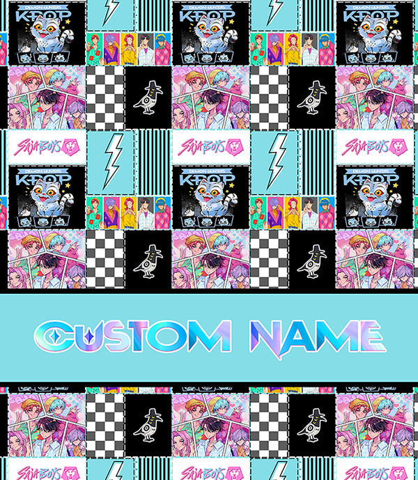 Custom Name Plush K-POP DEMON HUNTER Blanket, 8 Prints & 3 Sizes | 2-4 Week TAT