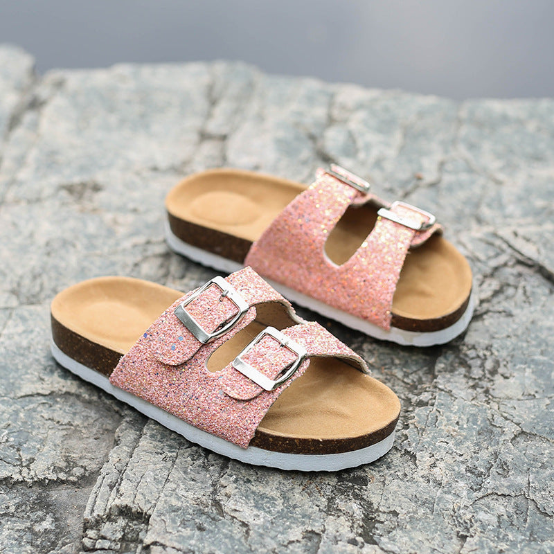 β¨ Cork Footbed Shimmer Sandals π‘ FIVE COLORS! Sizes EUR 35β44 | 3-4 Week TAT