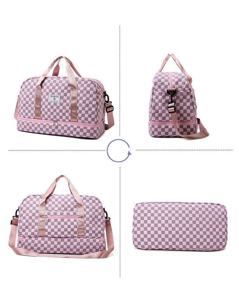 Bubble Checkered Duffel - 6 Colors | 2-4 Week TAT
