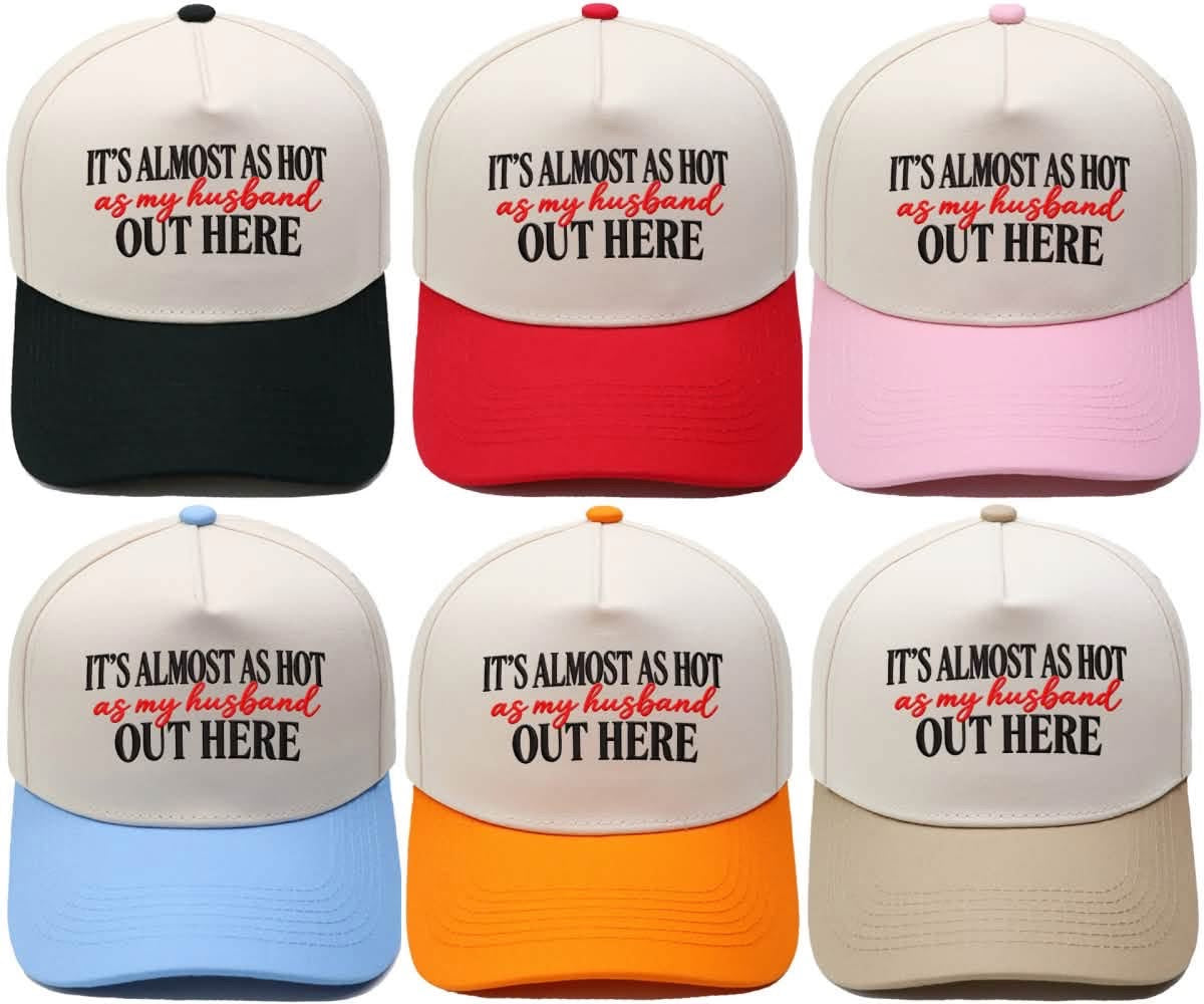 🚨🧢It’s Almost As Hot As My Husband Snapback Hat | Funny Women’s Trucker Cap🚨🧢