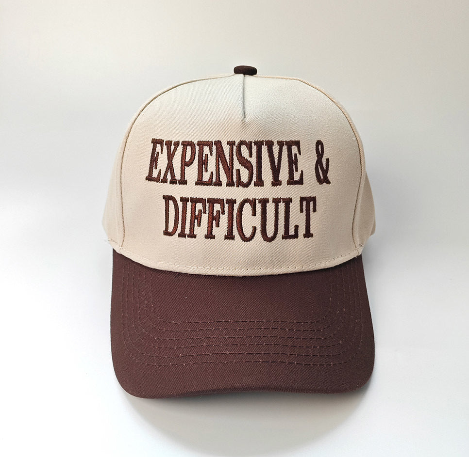 Embroidered Expensive & Difficult Snap Back Hat (7 Color Options) | 2-4 Week TAT