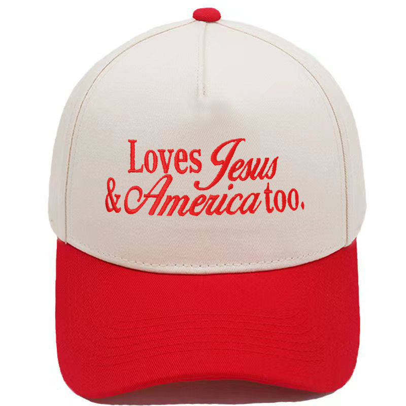 Embroidered Loves Jesus & America Too Snap Back Hat (13 Colors) | 2-4 Week TAT