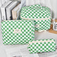 Checkered Quilted 3-Piece Bag Set - 7 Colors - "Today Mood, Feel The Warm" | 2-4 Week TAT