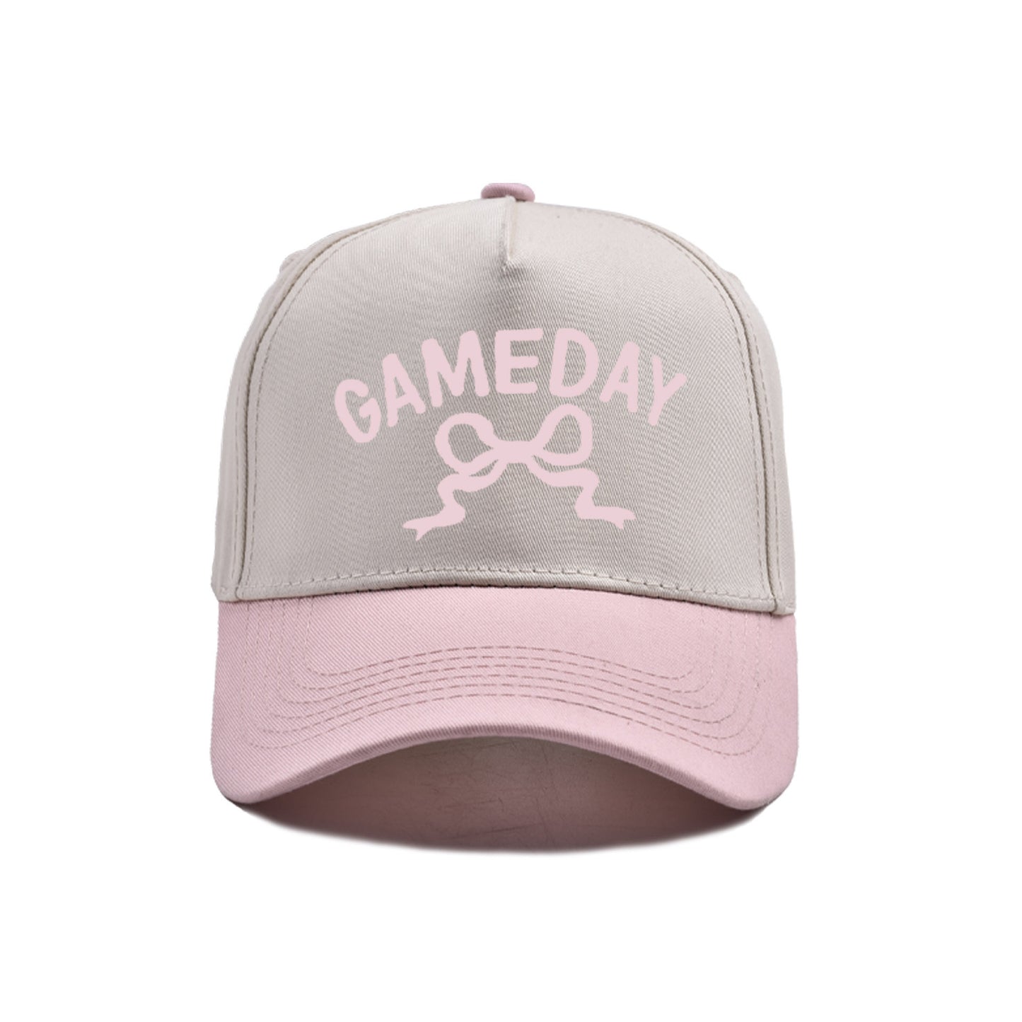 Embroidered Bow Game Day Adjustable Fit Hat (11 Color Options) | 2-4 Week TAT