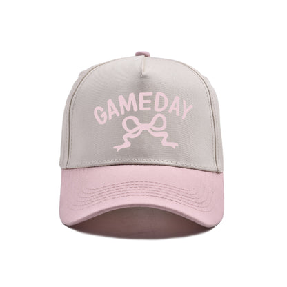 Embroidered Bow Game Day Adjustable Fit Hat (11 Color Options) | 2-4 Week TAT