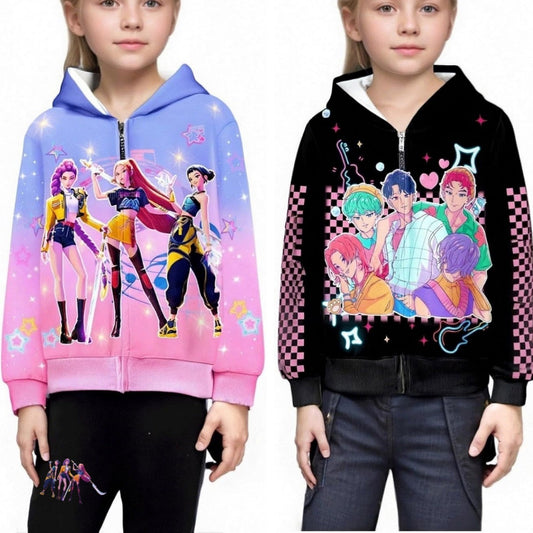 K-POP DEMON HUNTER Jogger + Zip-Up Jacket Set - 4 Set Options | 2-4 Week TAT