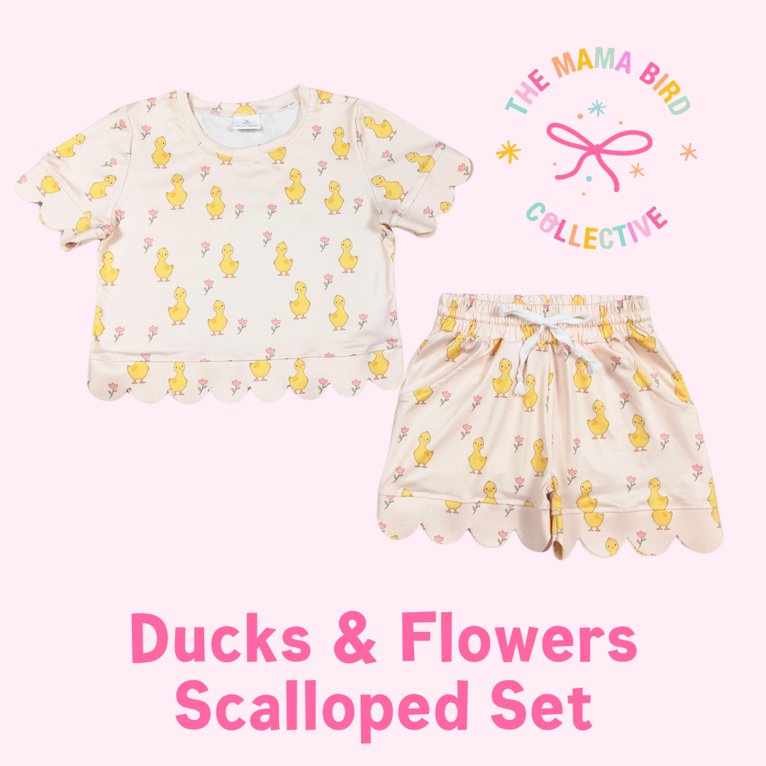 🌸 PRINTED SCALLOPED SETS ✨ | 3-6M–14/16T | 1-2 WEEK TAT 💗