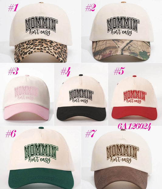 🧢✨Mommin’ Ain’t Easy Snapback Hat | Adjustable Trucker Cap for Moms🧢✨