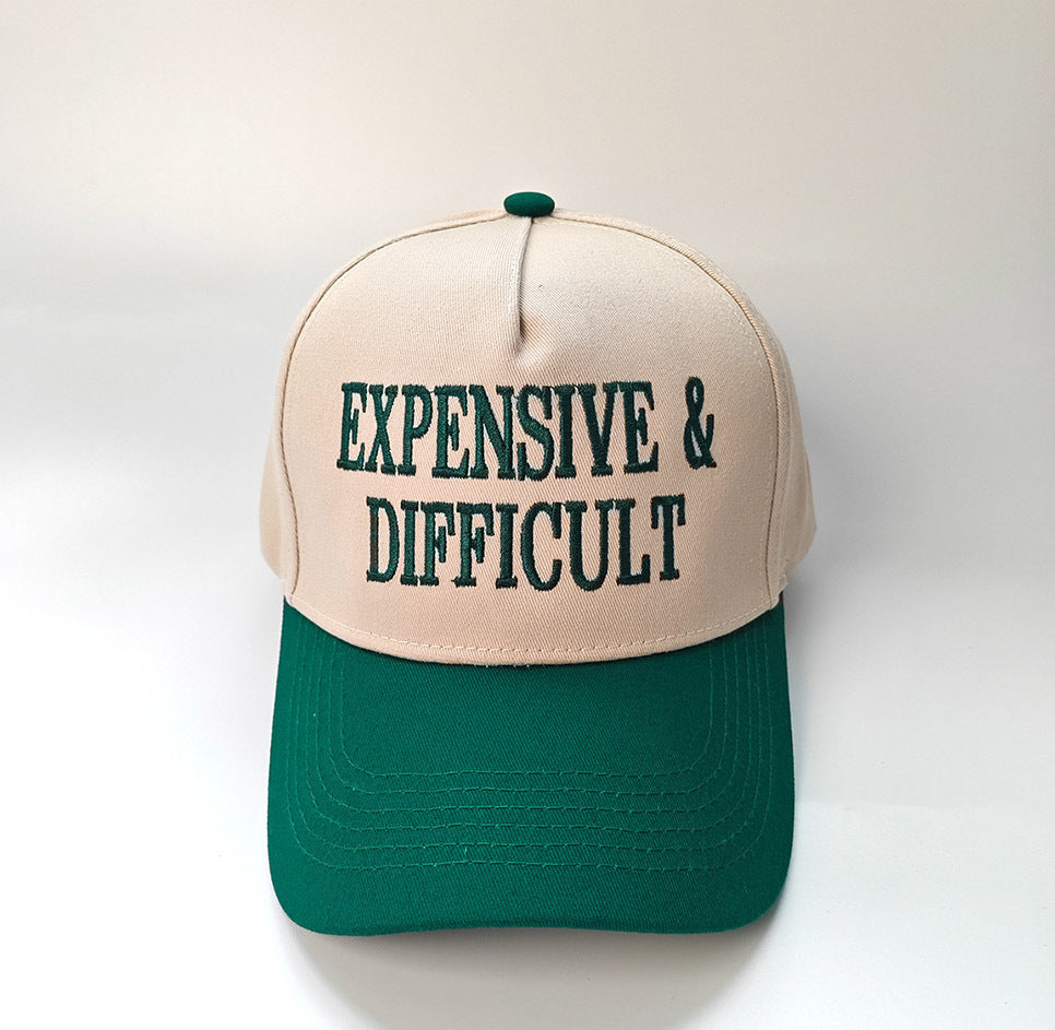 Embroidered Expensive & Difficult Snap Back Hat (7 Color Options) | 2-4 Week TAT