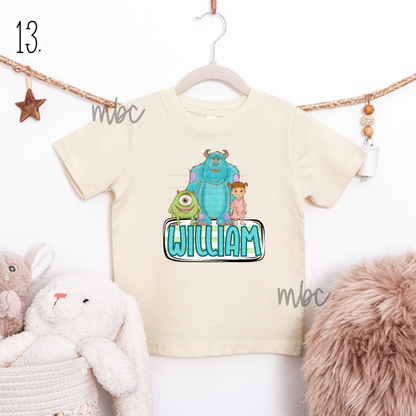 ✨MONDAY DAILY TEE DEAL ✨👕 Kids Character Name Plate Tees + Multiple Styles | 2 WEEK TAT