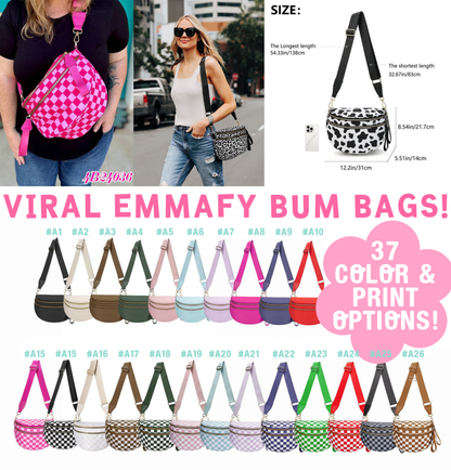 ✨ VIRAL BUM BAGS ✨ | 37 COLORS & PRINTS | 3-4 WEEK TAT