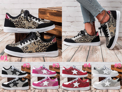 ✨👟 Glitter Star Sneakers + Sizes 35–45 | 3–4 WEEK TAT ✨