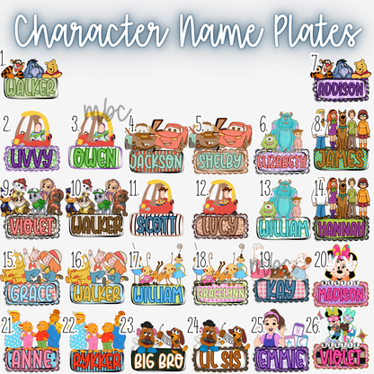 ✨MONDAY DAILY TEE DEAL ✨👕 Kids Character Name Plate Tees + Multiple Styles | 2 WEEK TAT
