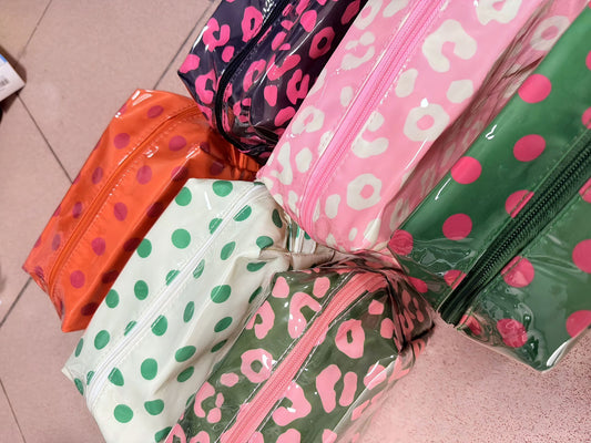 🩷✨ POLKA DOT WATERPROOF PVC MAKEUP TOILETRY BAG + 12 COLORS | 3-4 WEEK TAT ✨🩷