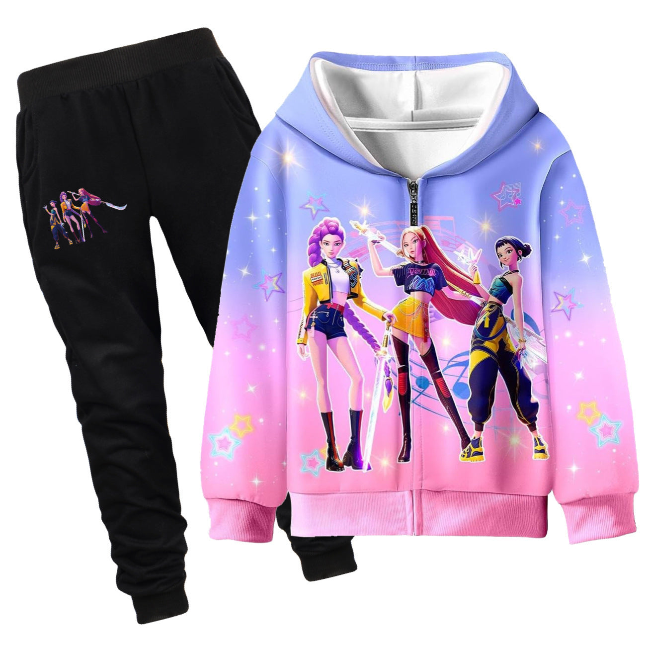 K-POP DEMON HUNTER Jogger + Zip-Up Jacket Set - 4 Set Options | 2-4 Week TAT