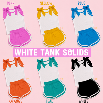 🎀 PREPPY MASCOT BOW TANKS | Kids 3/6M–14/16 & Adults S–4XL | 4-6 WEEK TAT