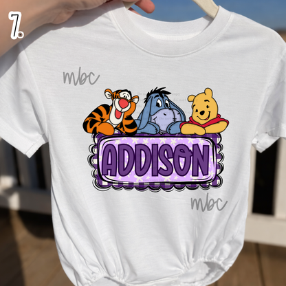 ✨MONDAY DAILY TEE DEAL ✨👕 Kids Character Name Plate Tees + Multiple Styles | 2 WEEK TAT