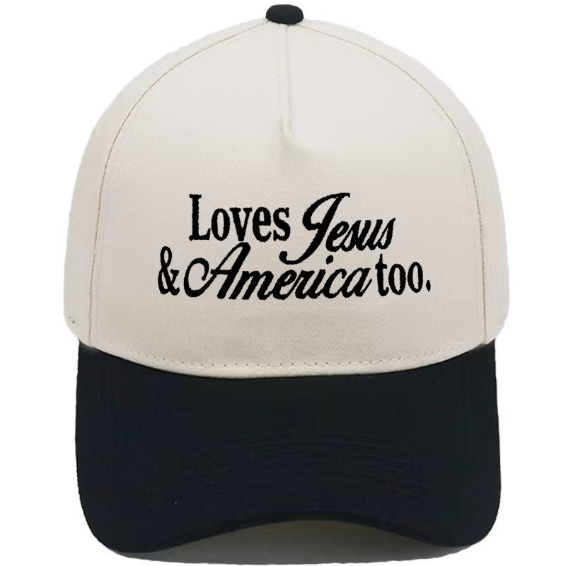 Embroidered Loves Jesus & America Too Snap Back Hat (13 Colors) | 2-4 Week TAT