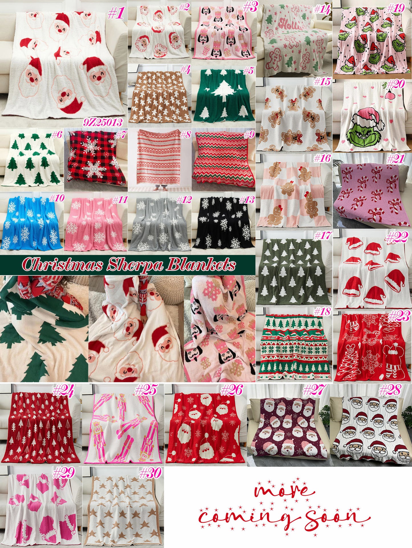 BF Dream Inspired Christmas Blanket Collection, 30 Prints | 2-4 Week TAT