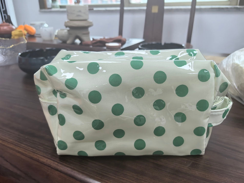 🩷✨ POLKA DOT WATERPROOF PVC MAKEUP TOILETRY BAG + 12 COLORS | 3-4 WEEK TAT ✨🩷