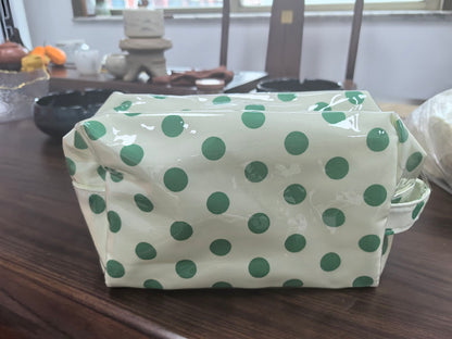 🩷✨ POLKA DOT WATERPROOF PVC MAKEUP TOILETRY BAG + 12 COLORS | 3-4 WEEK TAT ✨🩷