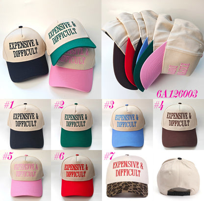 Embroidered Expensive & Difficult Snap Back Hat (7 Color Options) | 2-4 Week TAT