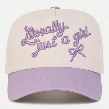 Embroidered Literally Just a Girl Snap Back Hat (6 Color Options) | 2-4 Week TAT