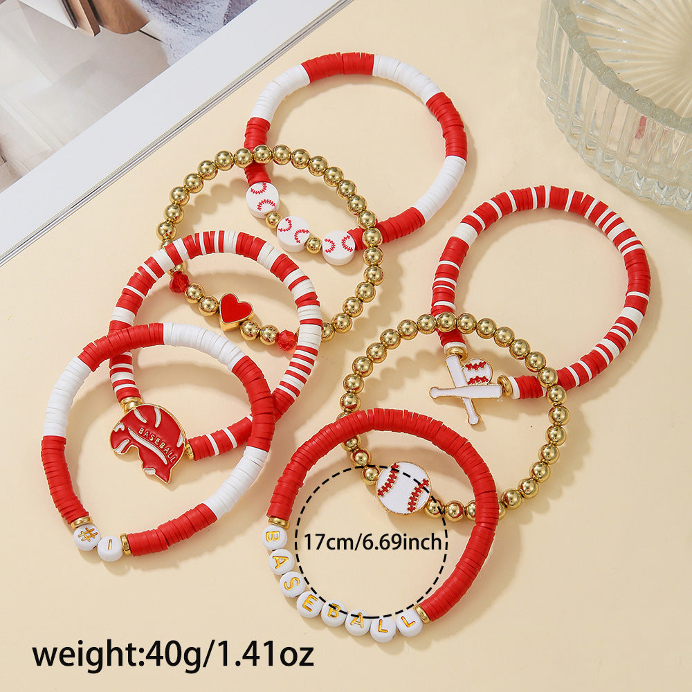 ⚾️ Game Day Baseball Bracelet Stacks | 6 Different Team Colors | 3-4 WEEK TAT ⚾️