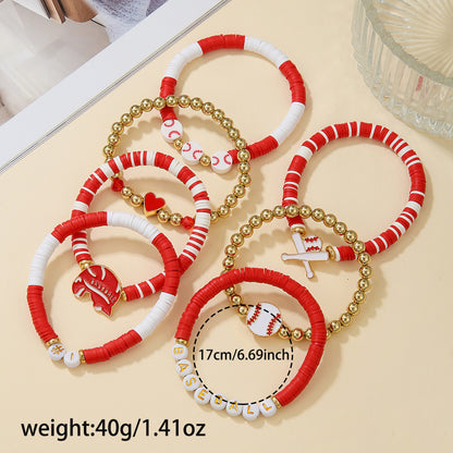 ⚾️ Game Day Baseball Bracelet Stacks | 6 Different Team Colors | 3-4 WEEK TAT ⚾️