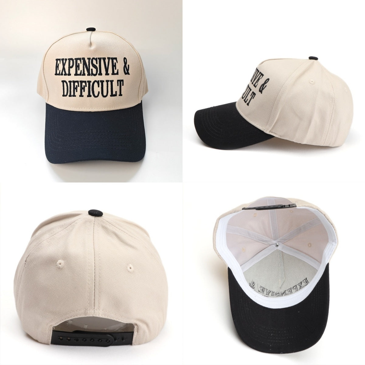 Embroidered Expensive & Difficult Snap Back Hat (7 Color Options) | 2-4 Week TAT