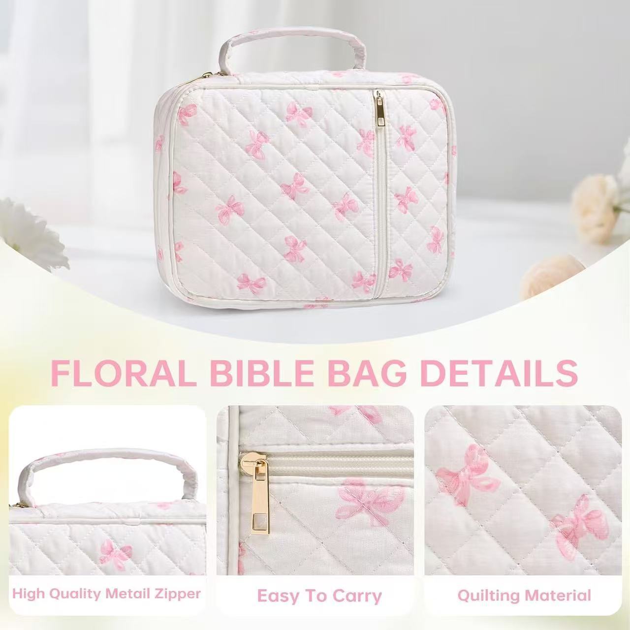 Quilted Bible Cover & Organizer Set, 7 Prints | 2-4 TAT