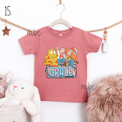 ✨MONDAY DAILY TEE DEAL ✨👕 Kids Character Name Plate Tees + Multiple Styles | 2 WEEK TAT