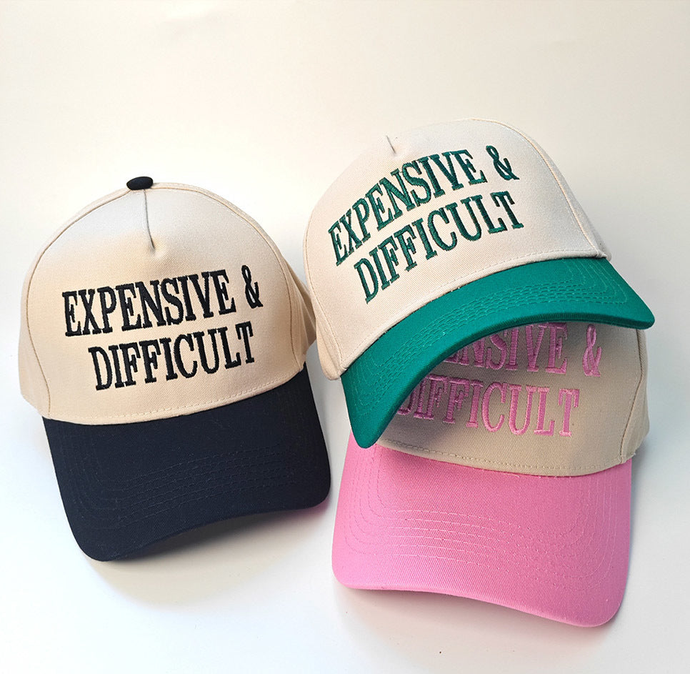 Embroidered Expensive & Difficult Snap Back Hat (7 Color Options) | 2-4 Week TAT