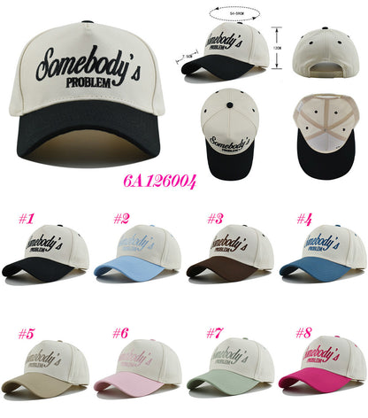 Embroidered Somebody's Problem Snap Back Hat (8 Color Options) | 2-4 Week TAT