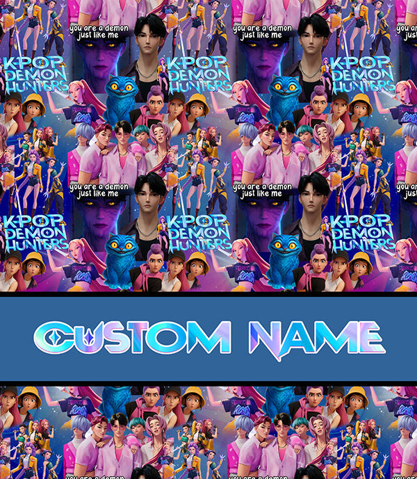 Custom Name Plush K-POP DEMON HUNTER Blanket, 8 Prints & 3 Sizes | 2-4 Week TAT