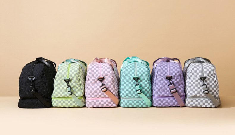 Bubble Checkered Duffel - 6 Colors | 2-4 Week TAT