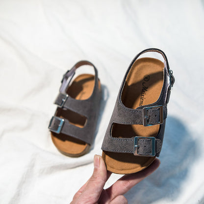 👡 Kid’s Suede Velcro Buckle Sandals | 15 Colors | Sizes 6.5C–2Y | 3-4 WEEK TAT 👡