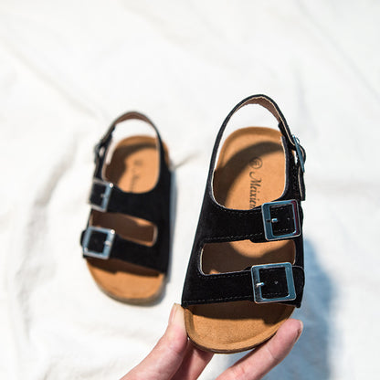 👡 Kid’s Suede Velcro Buckle Sandals | 15 Colors | Sizes 6.5C–2Y | 3-4 WEEK TAT 👡