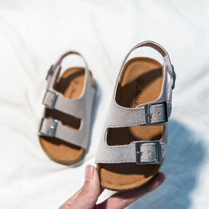 👡 Kid’s Suede Velcro Buckle Sandals | 15 Colors | Sizes 6.5C–2Y | 3-4 WEEK TAT 👡