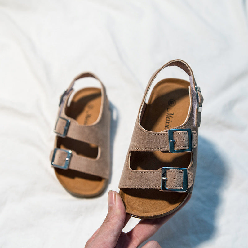 👡 Kid’s Suede Velcro Buckle Sandals | 15 Colors | Sizes 6.5C–2Y | 3-4 WEEK TAT 👡