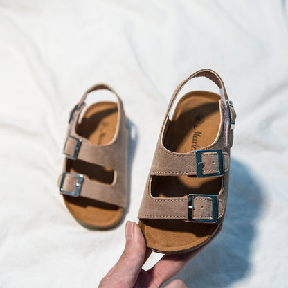 👡 Kid’s Suede Velcro Buckle Sandals | 15 Colors | Sizes 6.5C–2Y | 3-4 WEEK TAT 👡
