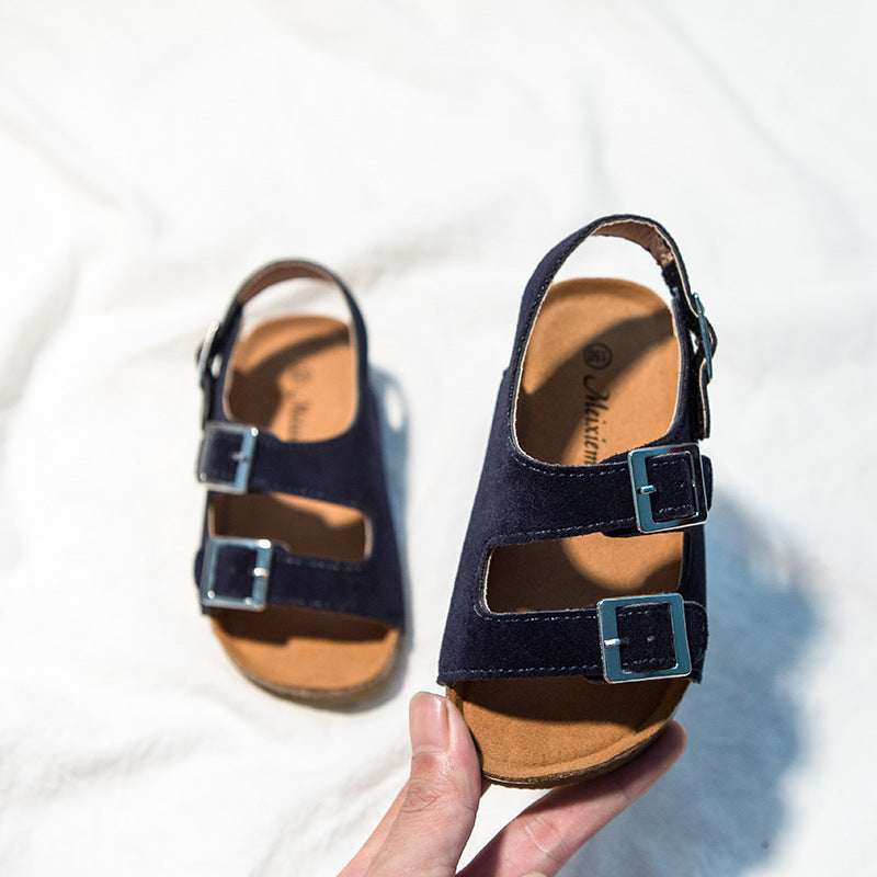 👡 Kid’s Suede Velcro Buckle Sandals | 15 Colors | Sizes 6.5C–2Y | 3-4 WEEK TAT 👡