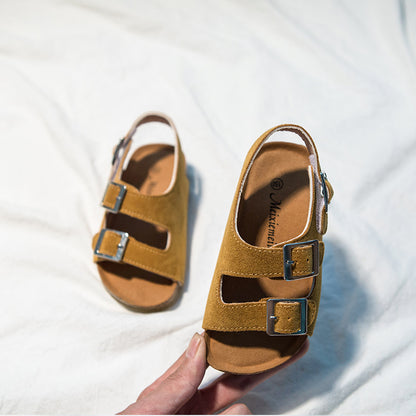 👡 Kid’s Suede Velcro Buckle Sandals | 15 Colors | Sizes 6.5C–2Y | 3-4 WEEK TAT 👡
