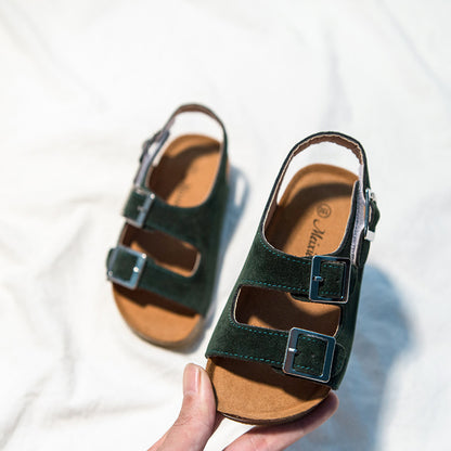 👡 Kid’s Suede Velcro Buckle Sandals | 15 Colors | Sizes 6.5C–2Y | 3-4 WEEK TAT 👡