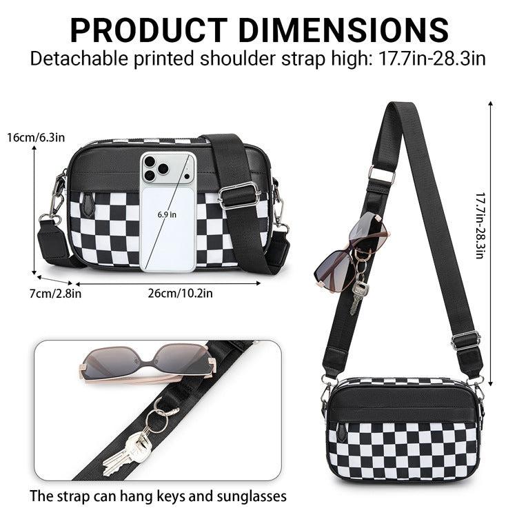 Checkered Crossbody (6 colors) - 2-4 Week TAT